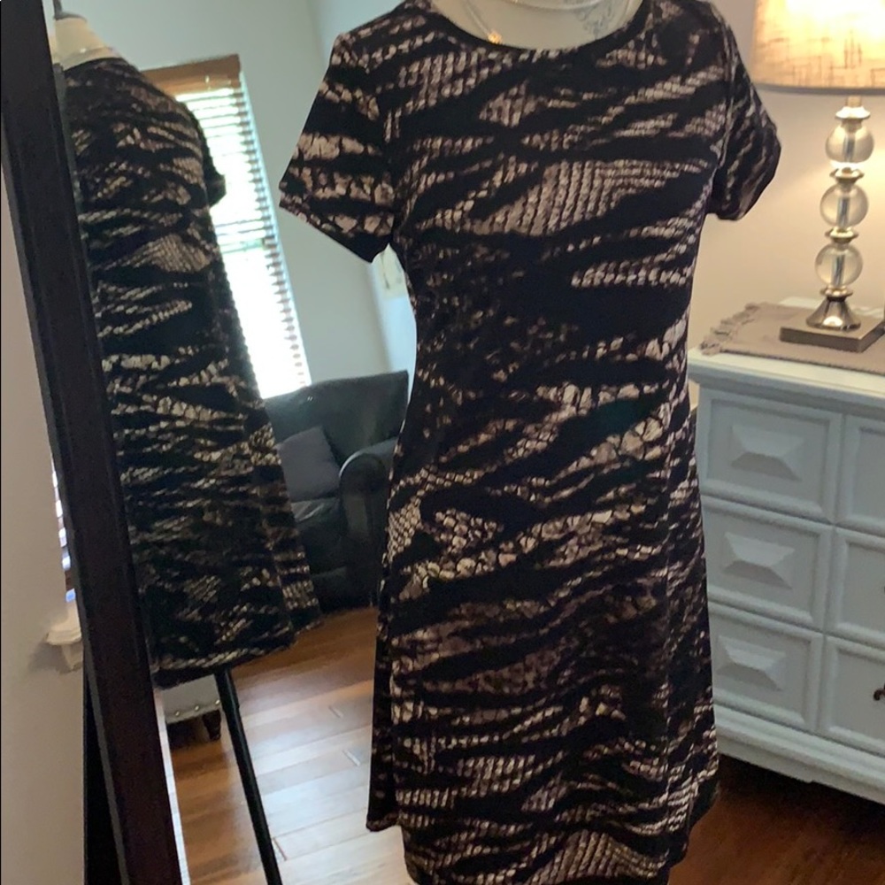 Calvin Klein Print T Shirt Dress Size 8